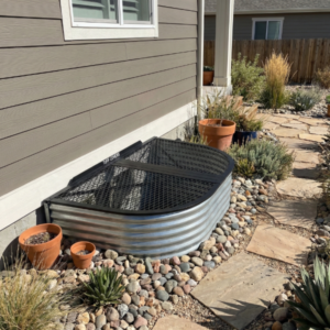 Window Well Cover with Stepping Stones